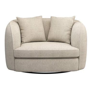 Draaibare Loveseat Enzio - stof Wandy - champagne