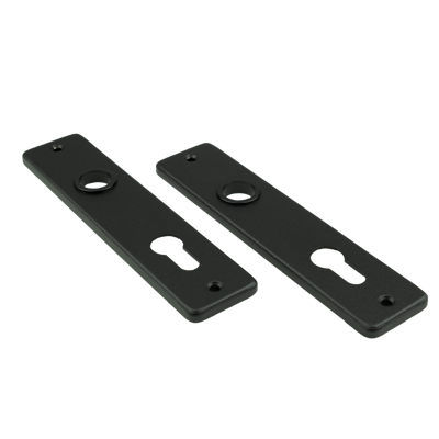 AMI kortschild 180/41 rh profielcilinder 72 zwart 9005 str - 739116