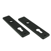 AMI kortschild 180/41 rh profielcilinder 72 zwart 9005 str - 739116 - thumbnail