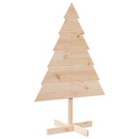 VidaXL Kerstdecoratie kerstboom 110 cm massief hout - thumbnail