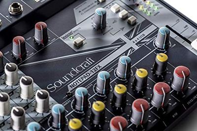 SoundCraft Notepad 12FX Console-mengpaneel Aantal kanalen:12 USB-aansluiting