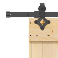 Schuifdeur met beslag 70x210 cm massief grenenhout - thumbnail