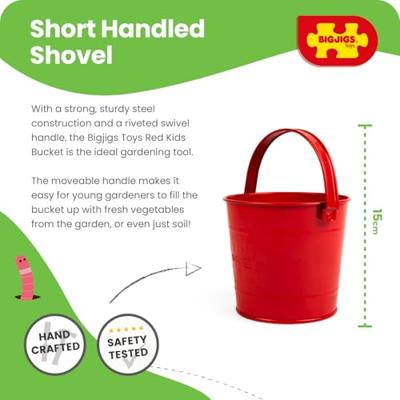 Bigjigs rode metalen emmer