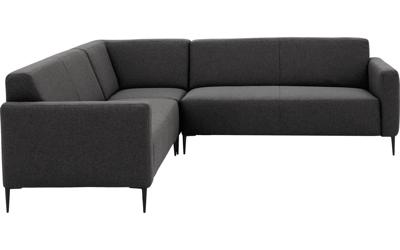 Goossens Bank Key West grijs, stof, 3-zits, modern design