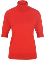 Coltrui 100% scheerwol korte mouwen Van Peter Hahn rood - thumbnail
