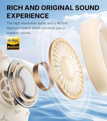 Edifier WH700NB Pro Draadloze over-ear hoofdtelefoon met -43dB actieve ruisonderdrukking, Hi-Res audio, AAC, Bluetooth V5.4, multi-point-verbinding, AI-heldere oproepen, snel opladen, opvouwbaar,