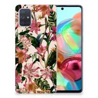 Samsung Galaxy A71 | TPU Case | Flowers - thumbnail