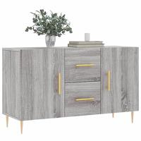 Dressoir 100x36x60 cm bewerkt hout grijs sonoma eikenkleurig - thumbnail
