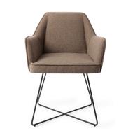 Jesper Home Eetkamerstoel 'Tome' Cross Black, kleur Idaho Potato - thumbnail