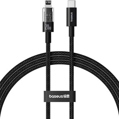 Baseus Gem USB-C naar iP snellaadkabel 1 m 20 W Zwart