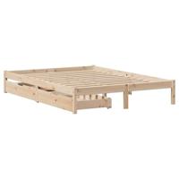 Bedframe zonder matras massief grenenhout 120x190 cm - thumbnail