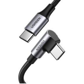 Ugreen Kabel US334 70643 USB-C (hoekig) / USB-C (recht) 100W PD 1m - zwart