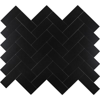 Zelfklevend Mozaïek Visgraat Zwart