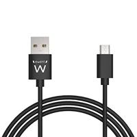 Ewent EW9911 micro USB-kabel USB-A naar micro-USB 1m zwart - thumbnail