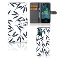 Nokia G11 | G21 Hoesje Leaves Blue - thumbnail
