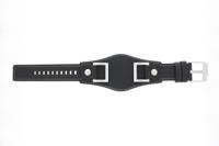 Horlogeband Fossil JR1156 / JAKE Onderliggend Leder Zwart 24mm - thumbnail