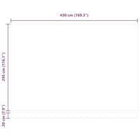 Luifel automatisch uittrekbaar LED 450x300 cm antraciet en wit - thumbnail