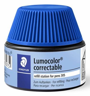 Viltstiftvulling Staedtler Lumocolor 305 non permanent correctable blauw Viltstiftvulling Staedtler Lumocolor 305 non permanent correctable blauw