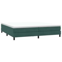Bed boxspring zonder matras 200x210 cm fluweel donkergroen - thumbnail