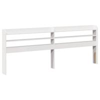 Bedframe met hoofdeinde zonder matras 90x190 cm wit - thumbnail