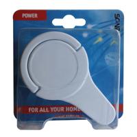 Scanpart Stekker Met Ra Plat Haaks Wit - thumbnail