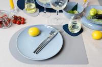 Jay Hill Placemats - Vegan leer - Grijs / Blauw - Bread - dubbelzijdig - 44 x 30 cm - 6 Stuks - thumbnail