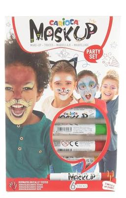 Carioca maquillagestiften Mask Up Party Set, doos met 6 stiften