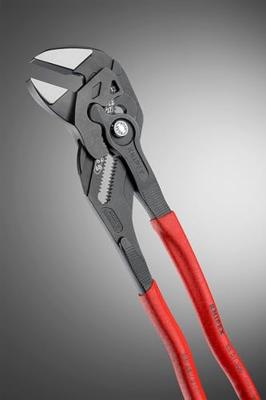Knipex Sleuteltang | lengte 300 mm zwart gefosfateerd | spanwijdte 68 mm kunststof mantel | 1 stuk - 86 01 300 - 86 01 300