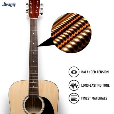 Stringjoy Naturals AC6 Super Light 11-52 snarenset voor westerngitaar Stringjoy Naturals AC6 Super Light 11-52 snarenset voor westerngitaar