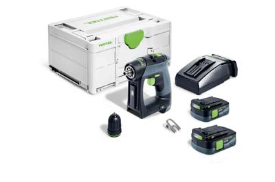 Festool CXS 12 2,5-Plus Accu Schroefboormachine 12V 2.5Ah in Systainer - 576864 - thumbnail