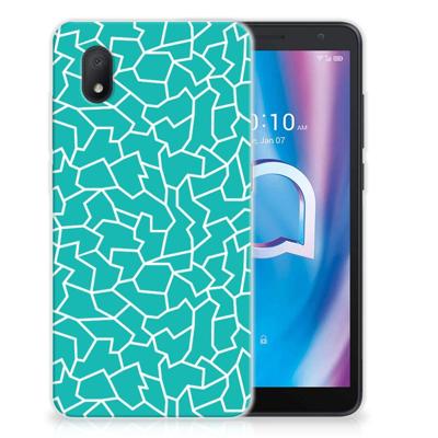 Alcatel 1B (2020) | Hoesje maken | Cracks Blue
