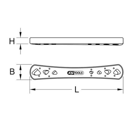 Uitlijngereedschap, 248 mm KS Tools 117.1723