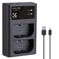 K&F Concept LP-E6NH Dual Battery Charger USB-C - thumbnail