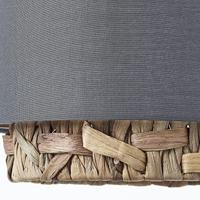 Brilliant Eetkamer hanglampWaterlilly rotan met grijze stof - 99827/22 - thumbnail
