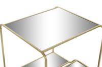 Bijzettafel DKD Home Decor Gouden Metaal Spiegel 50 x 50 x 55 cm - thumbnail
