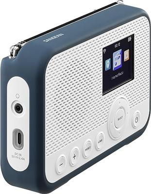 Sangean WFR-39 Zakradio met internetradio Internet, DAB, VHF (FM) Internetradio, FM, WiFi Spotify, Wekfunctie, Oplaadbaar Wit, Blauw Sangean WFR-39 Zakradio met internetradio Internet, DAB, VHF (FM) Internetradio, FM, WiFi Spotify, Wekfunctie, Oplaadbaar Wit, Blauw