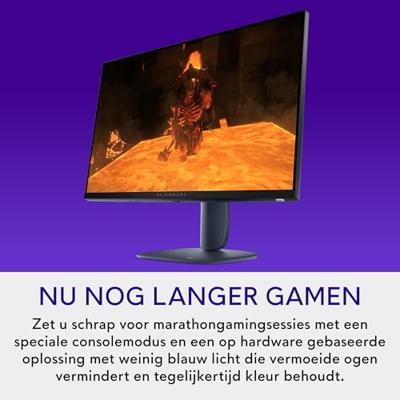 Alienware 27 Gaming Monitor - AW2725DM, QHD (2560x1440), 180Hz, Fast IPS, 1ms, NVIDIA G-SYNC Compatible, AMD FreeSync, 95% DCI-P3, HDR400, DisplayPort, 2 HDMI, 3 USB, 3 Jaar Garantie