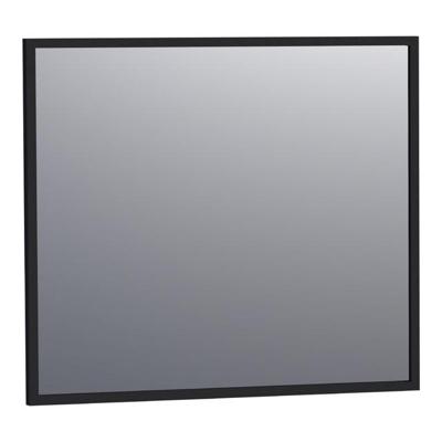 BRAUER Onyx spiegel - 80x70cm - rechthoekig - zwart geborsteld frame SP-ON80RHZ