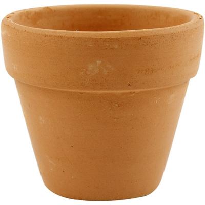 Creativ Company Bloempot, h: 6,5 cm, d 7 cm, 24 stuk/ 1 doos