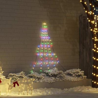 LED Kerstboom met 112 LED Multikleur 511 cm Metaal LED Kerstboom met 112 LED Multikleur 511 cm Metaal