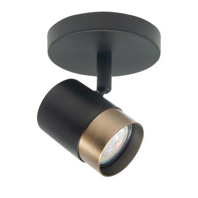 Highlight SpotSavona zwart met koper brons enkel - S7470.32