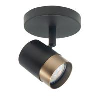 Highlight SpotSavona zwart met koper brons enkel - S7470.32 - thumbnail