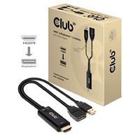 club3D CAC-1331 HDMI / DisplayPort Adapter [1x HDMI - 1x DisplayPort] Zwart - thumbnail