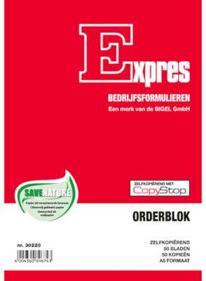 Sigel Expres orderblok, ft A5, Nederlandstalig, dupli (50 x 2 vel)