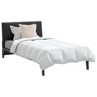 VidaXL Winter dekbed met kussen 2 pcs wit donsveertjes - thumbnail