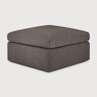Ethnicraft Hocker 'Mellow' 80 x 80cm, kleur Granite - thumbnail