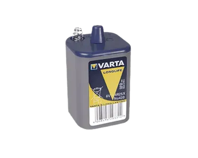 Varta Zinkchloride Batterij | 6 V | 7500 mAh | 1 stuks - VARTA-V430V VARTA-V430V