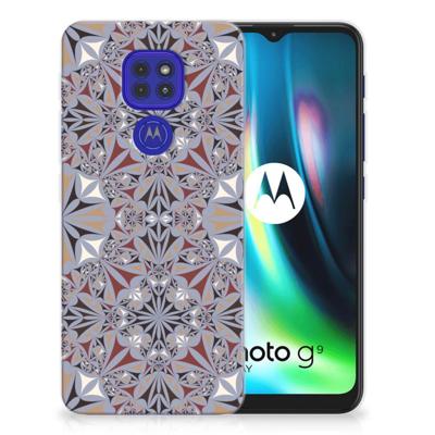 Motorola Moto G9 Play | E7 Plus | TPU | Siliconen hoesje | Flower Tiles