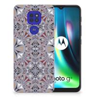 Motorola Moto G9 Play | E7 Plus | TPU | Siliconen hoesje | Flower Tiles - thumbnail