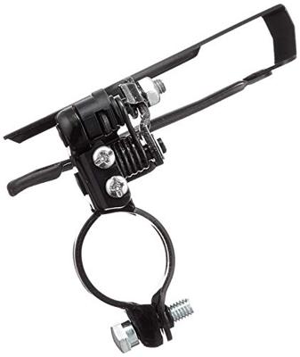 Voorderailleur 6/7-speed Shimano Tourney TZ FD-TZ500 down swing/top pull - hoge klem ø28,6 mm - 42T - Zwart/Zilver - thumbnail